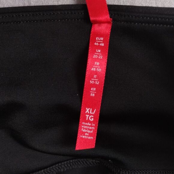 Spanx Faux Leather Leggings Stretch Compression Black Size XL - Picture 4 of 10